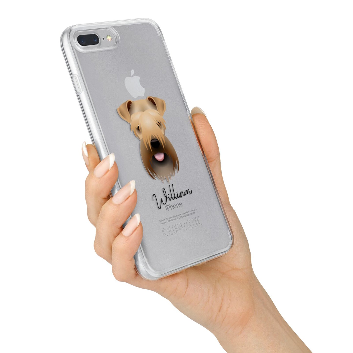 Soft Coated Wheaten Terrier Personalised iPhone 7 Plus Bumper Case on Silver iPhone Alternative Image