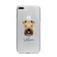 Soft Coated Wheaten Terrier Personalised iPhone 7 Plus Bumper Case on Silver iPhone