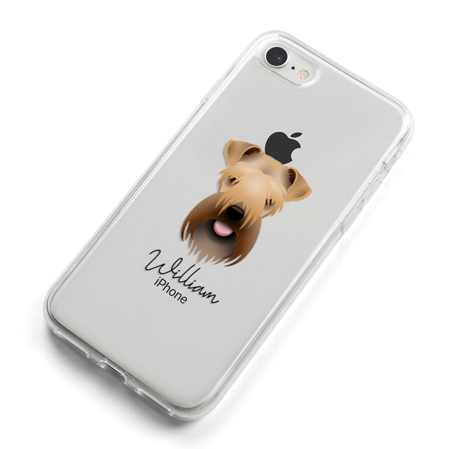 Soft Coated Wheaten Terrier Personalised iPhone 8 Bumper Case on Silver iPhone Alternative Image
