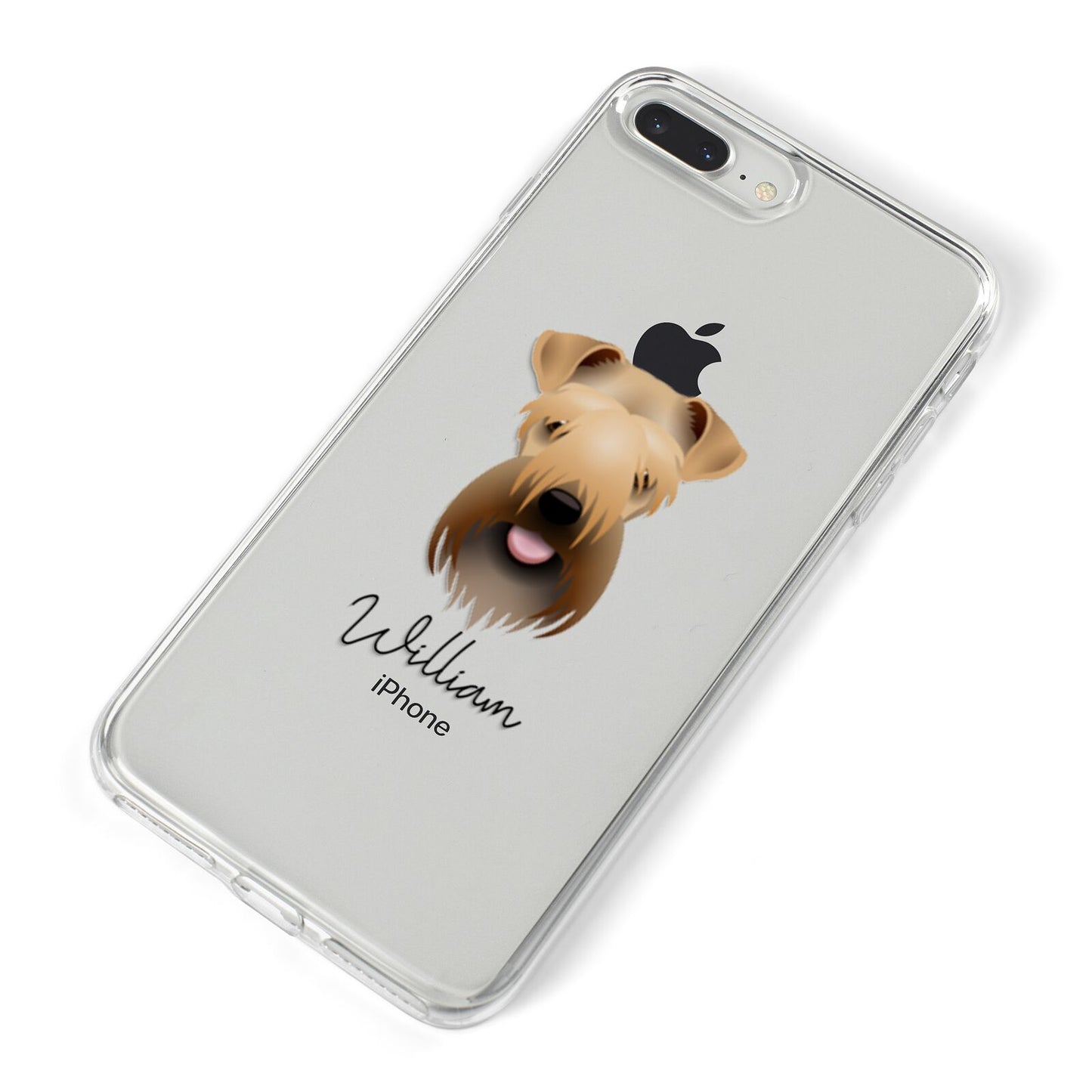 Soft Coated Wheaten Terrier Personalised iPhone 8 Plus Bumper Case on Silver iPhone Alternative Image