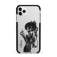 Sophisticated Witch Personalised Apple iPhone 11 Pro Max in Silver with Black Impact Case