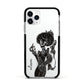 Sophisticated Witch Personalised Apple iPhone 11 Pro in Silver with Black Impact Case