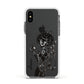 Sophisticated Witch Personalised Apple iPhone Xs Impact Case White Edge on Black Phone