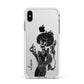 Sophisticated Witch Personalised Apple iPhone Xs Max Impact Case White Edge on Silver Phone