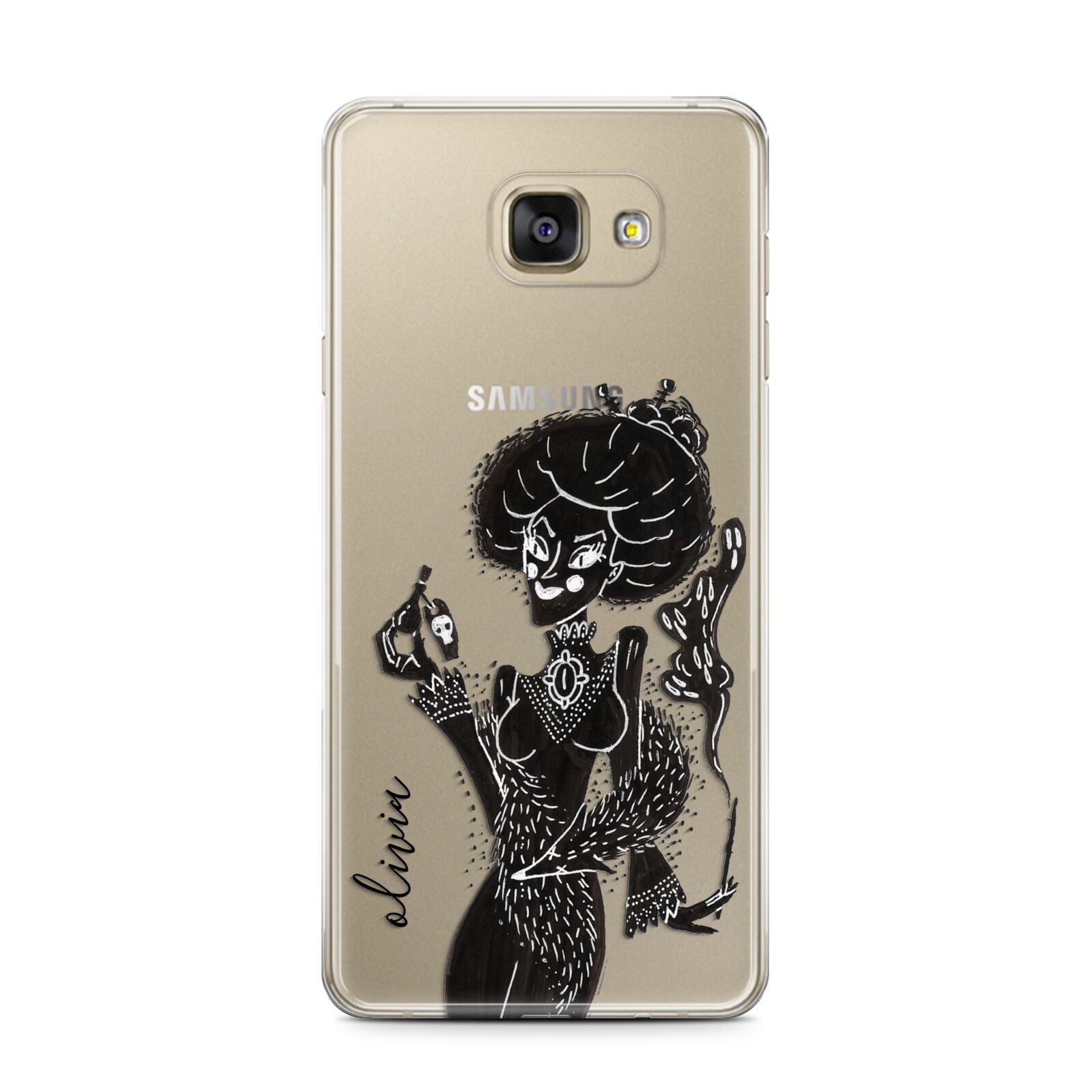 Sophisticated Witch Personalised Samsung Galaxy A7 2016 Case on gold phone