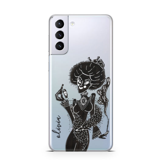 Sophisticated Witch Personalised Samsung S21 Plus Phone Case