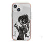 Sophisticated Witch Personalised iPhone 13 Mini TPU Impact Case with Pink Edges