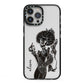 Sophisticated Witch Personalised iPhone 13 Pro Max Black Impact Case on Silver phone