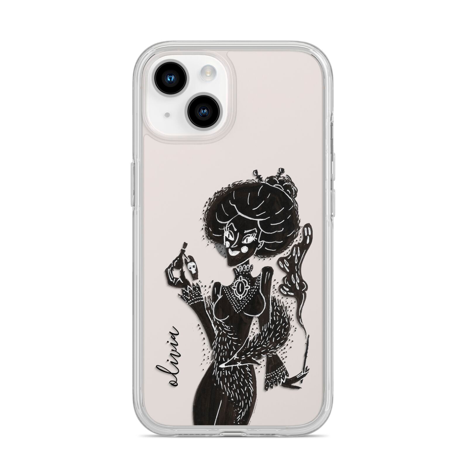 Sophisticated Witch Personalised iPhone 14 Clear Tough Case Starlight