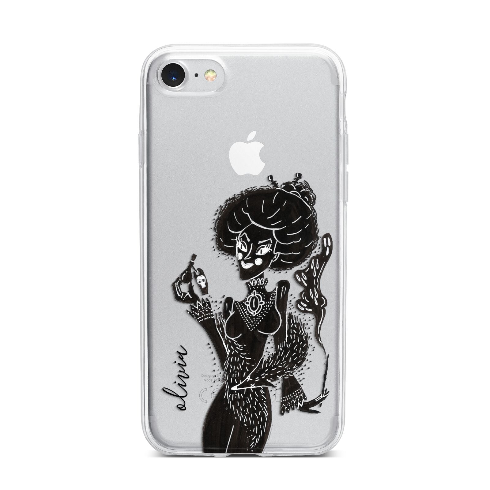 Sophisticated Witch Personalised iPhone 7 Bumper Case on Silver iPhone