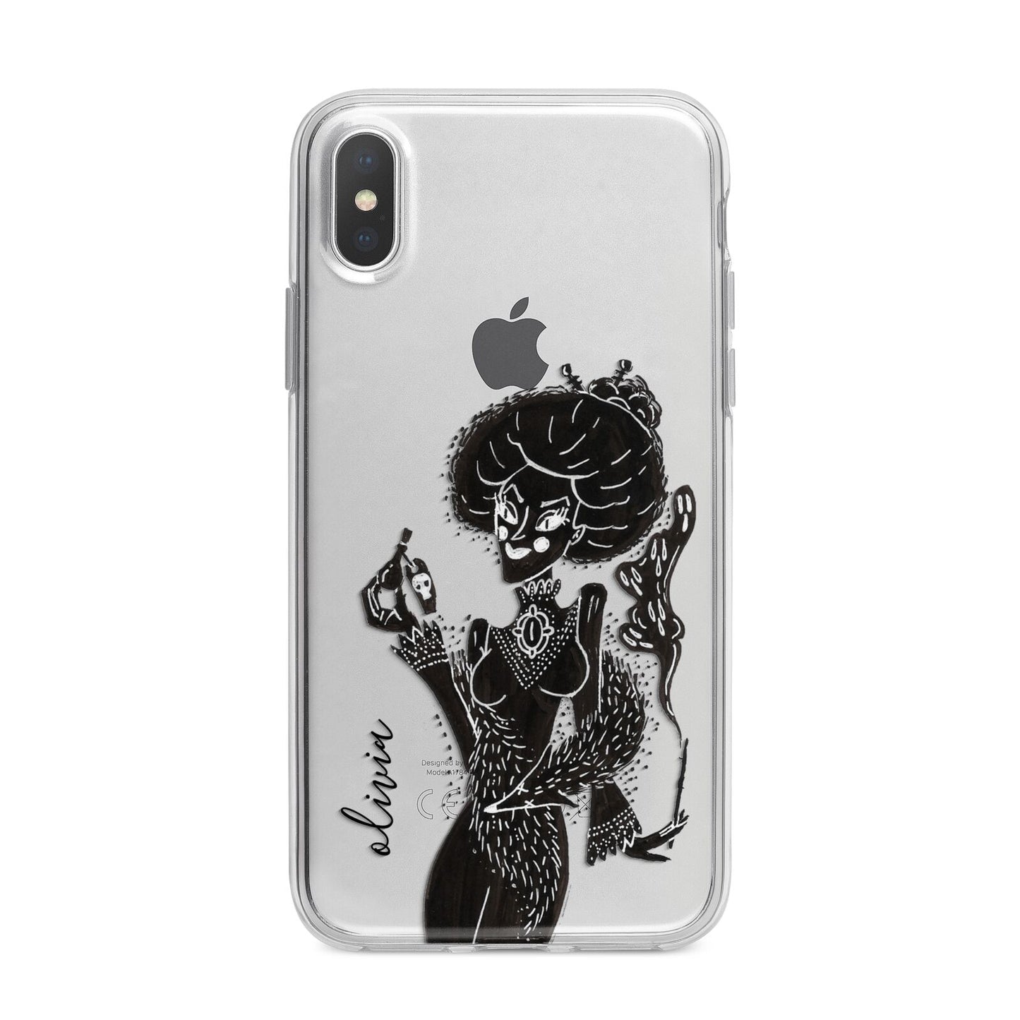 Sophisticated Witch Personalised iPhone X Bumper Case on Silver iPhone Alternative Image 1