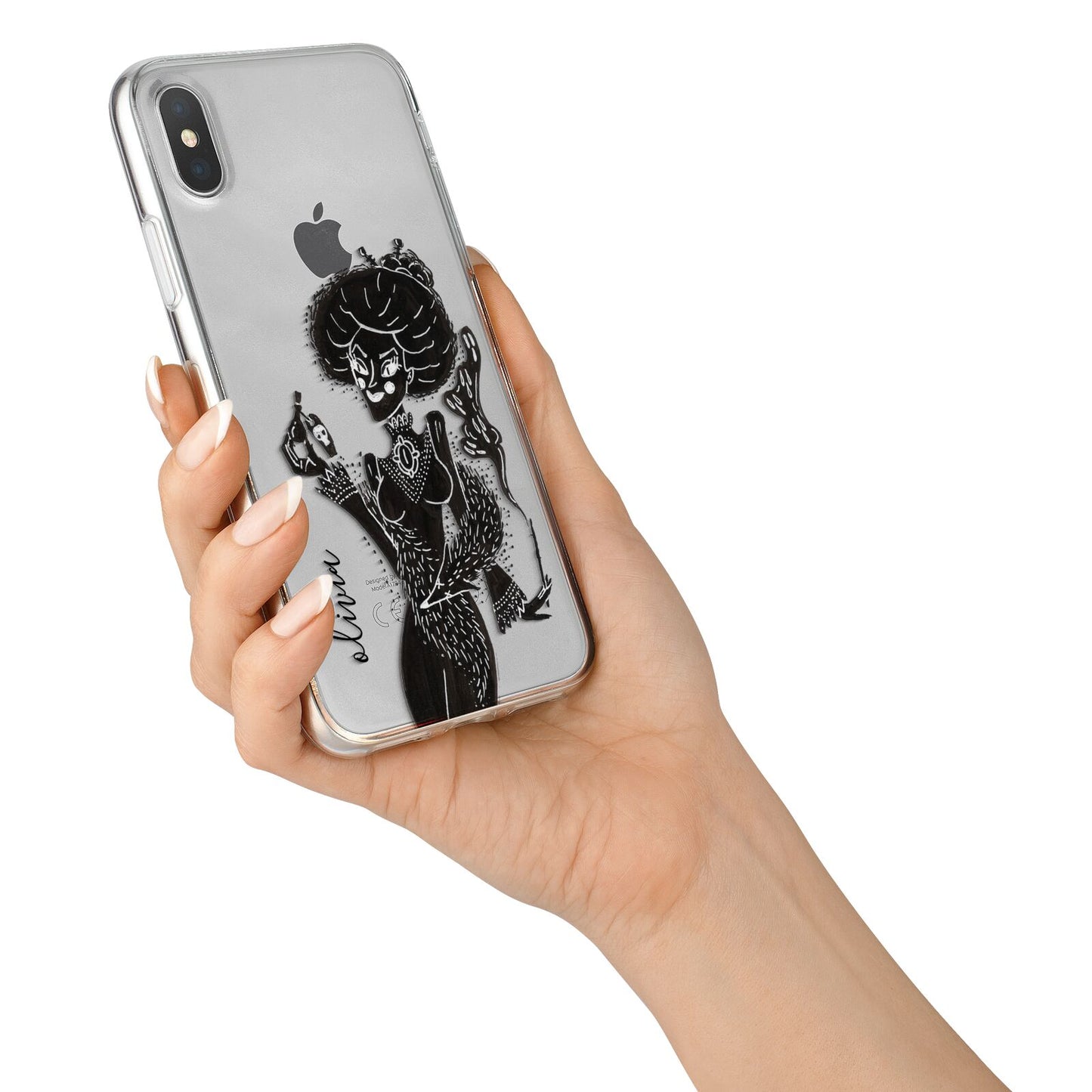 Sophisticated Witch Personalised iPhone X Bumper Case on Silver iPhone Alternative Image 2