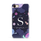 Space Personalised Initial Name Apple iPhone 7 8 3D Snap Case