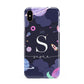 Space Personalised Initial Name Apple iPhone Xs Max 3D Tough Case