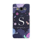 Space Personalised Initial Name Samsung Galaxy A3 Case