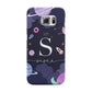 Space Personalised Initial Name Samsung Galaxy S6 Edge Case