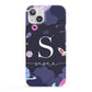 Space Personalised Initial Name iPhone 13 Full Wrap 3D Snap Case