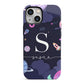 Space Personalised Initial Name iPhone 13 Mini Full Wrap 3D Tough Case