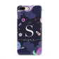 Space Personalised Initial Name iPhone 8 Plus 3D Snap Case on Gold Phone