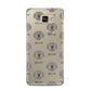 Spanish Water Dog Icon with Name Samsung Galaxy A5 2016 Case on gold phone