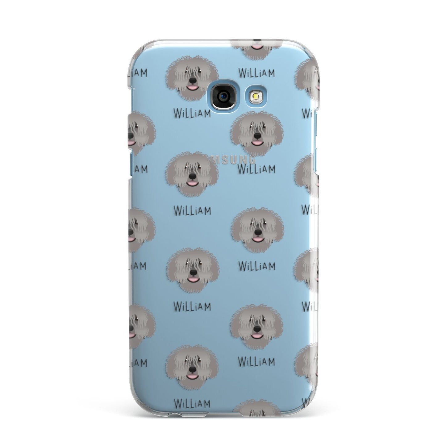 Spanish Water Dog Icon with Name Samsung Galaxy A7 2017 Case