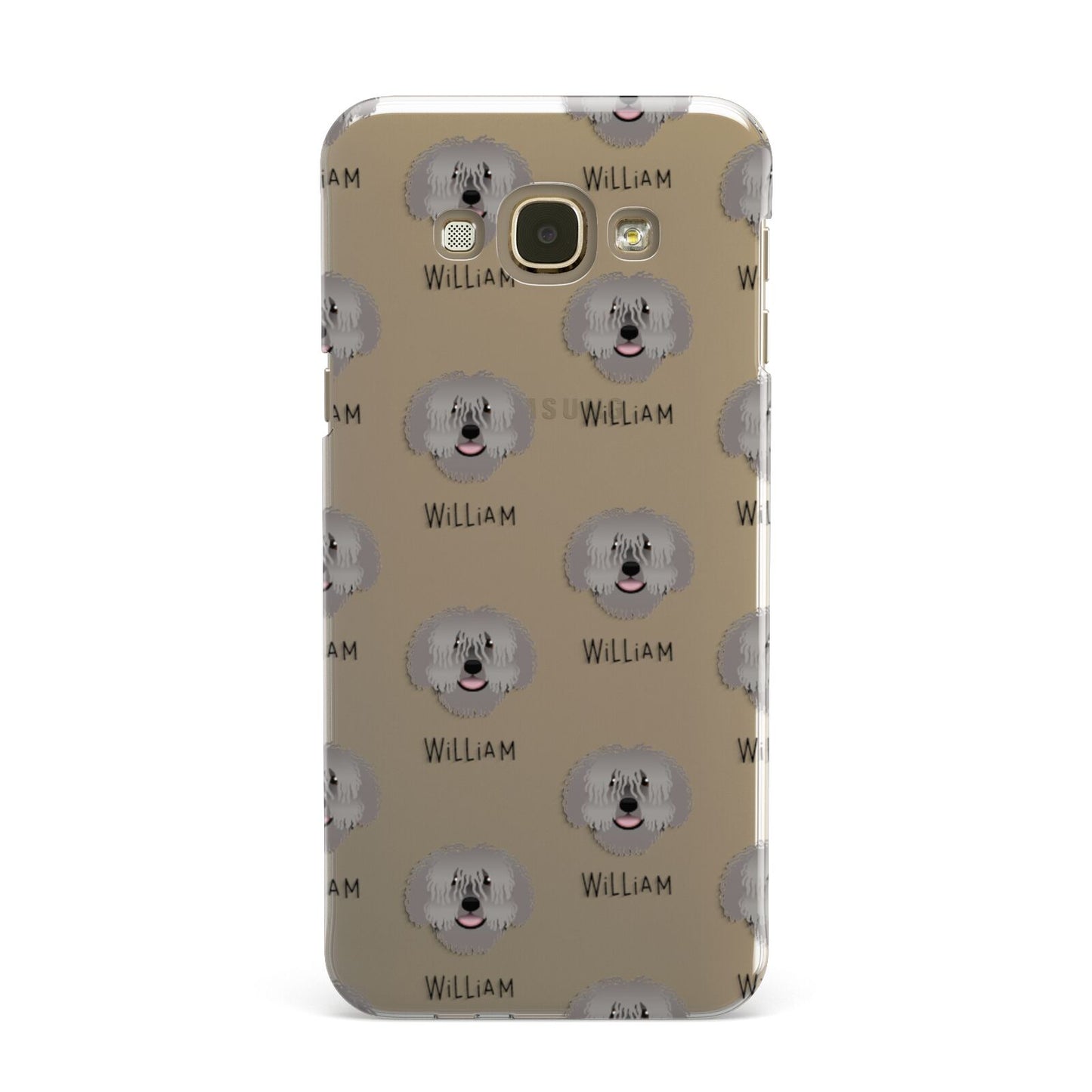 Spanish Water Dog Icon with Name Samsung Galaxy A8 Case