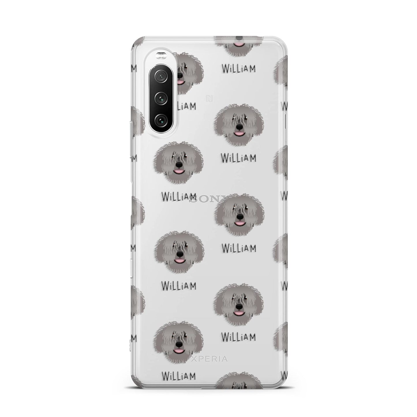 Spanish Water Dog Icon with Name Sony Xperia 10 III Case