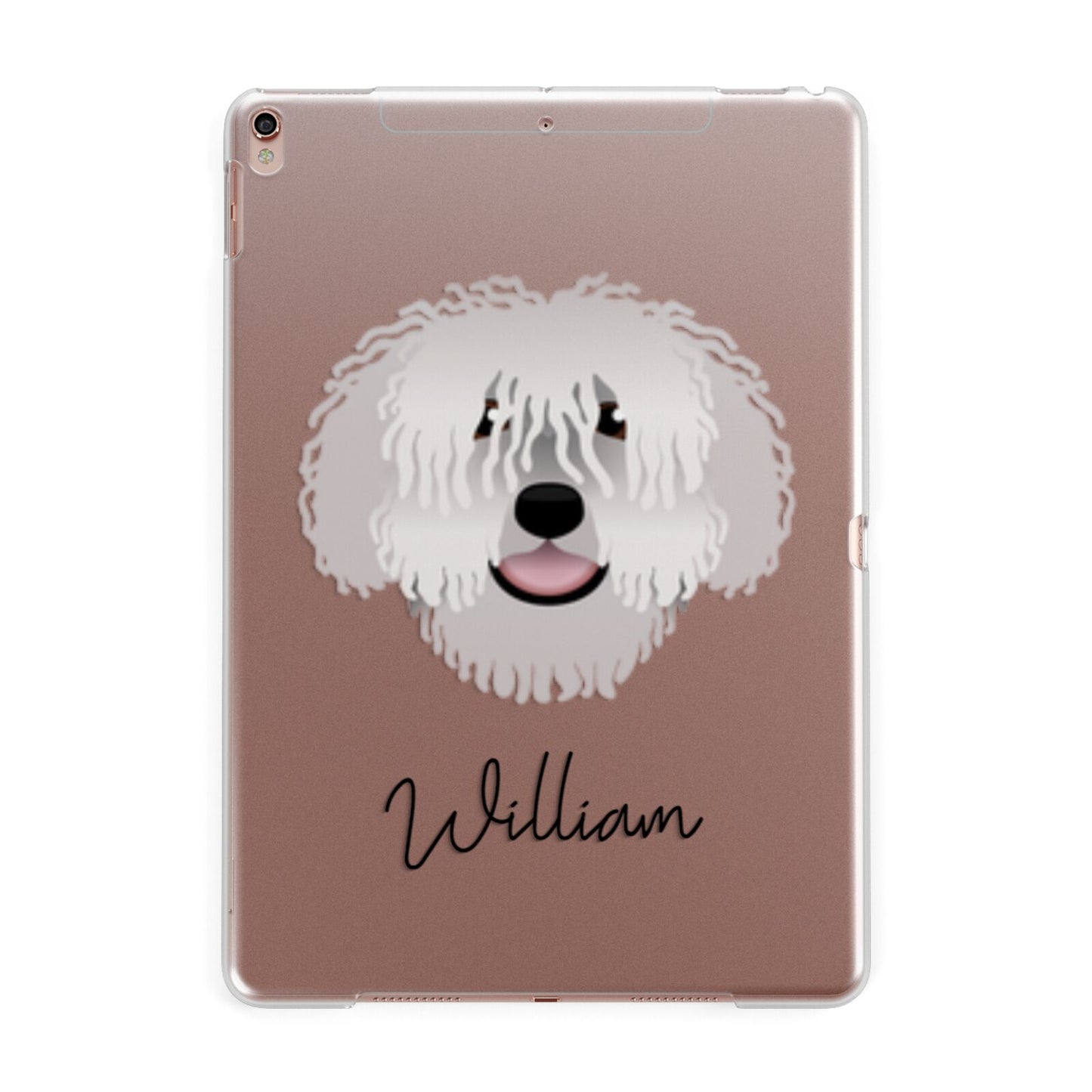 Spanish Water Dog Personalised Apple iPad Rose Gold Case