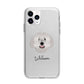 Spanish Water Dog Personalised Apple iPhone 11 Pro Max in Silver with Bumper Case