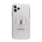 Spanish Water Dog Personalised Apple iPhone 11 Pro in Silver with Bumper Case
