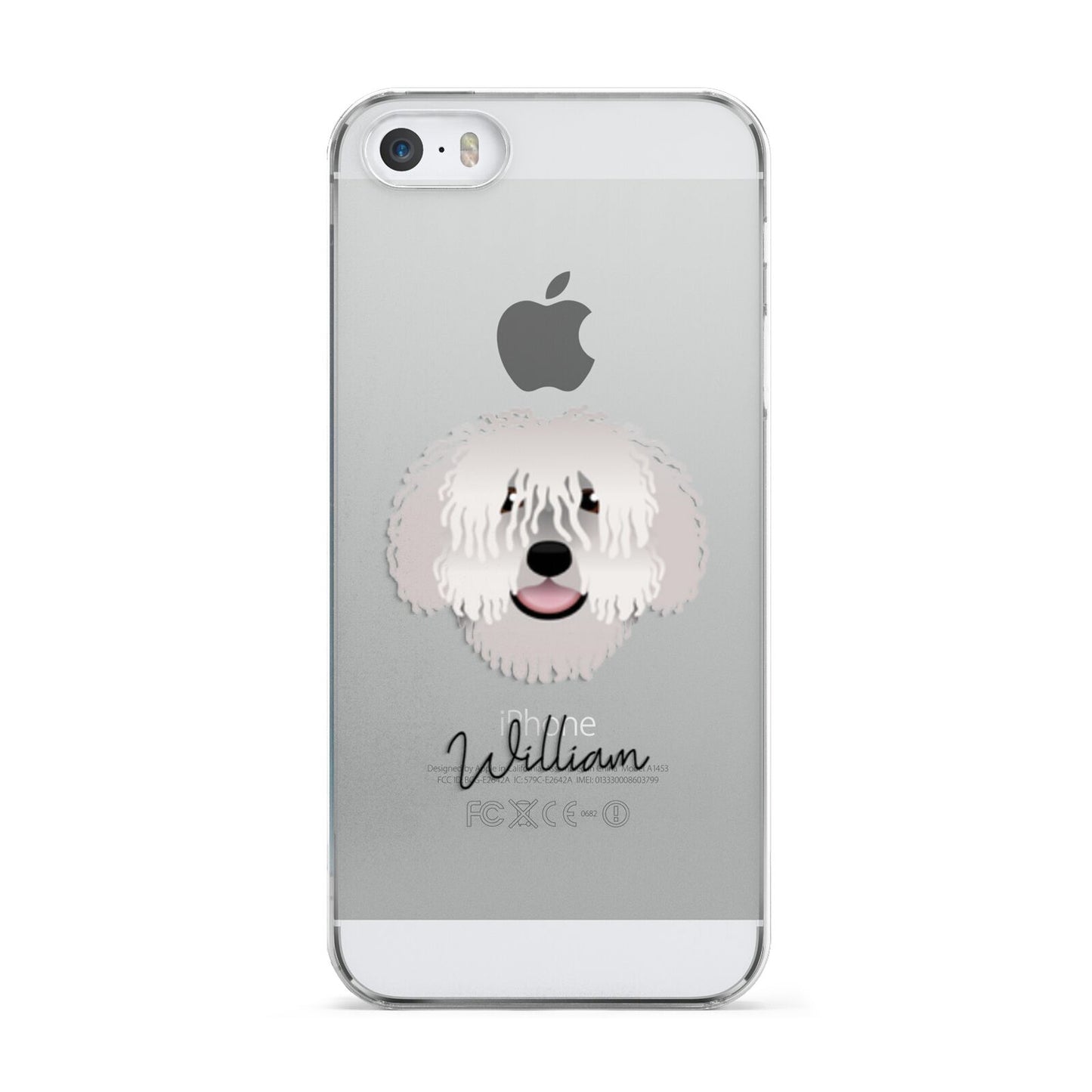 Spanish Water Dog Personalised Apple iPhone 5 Case