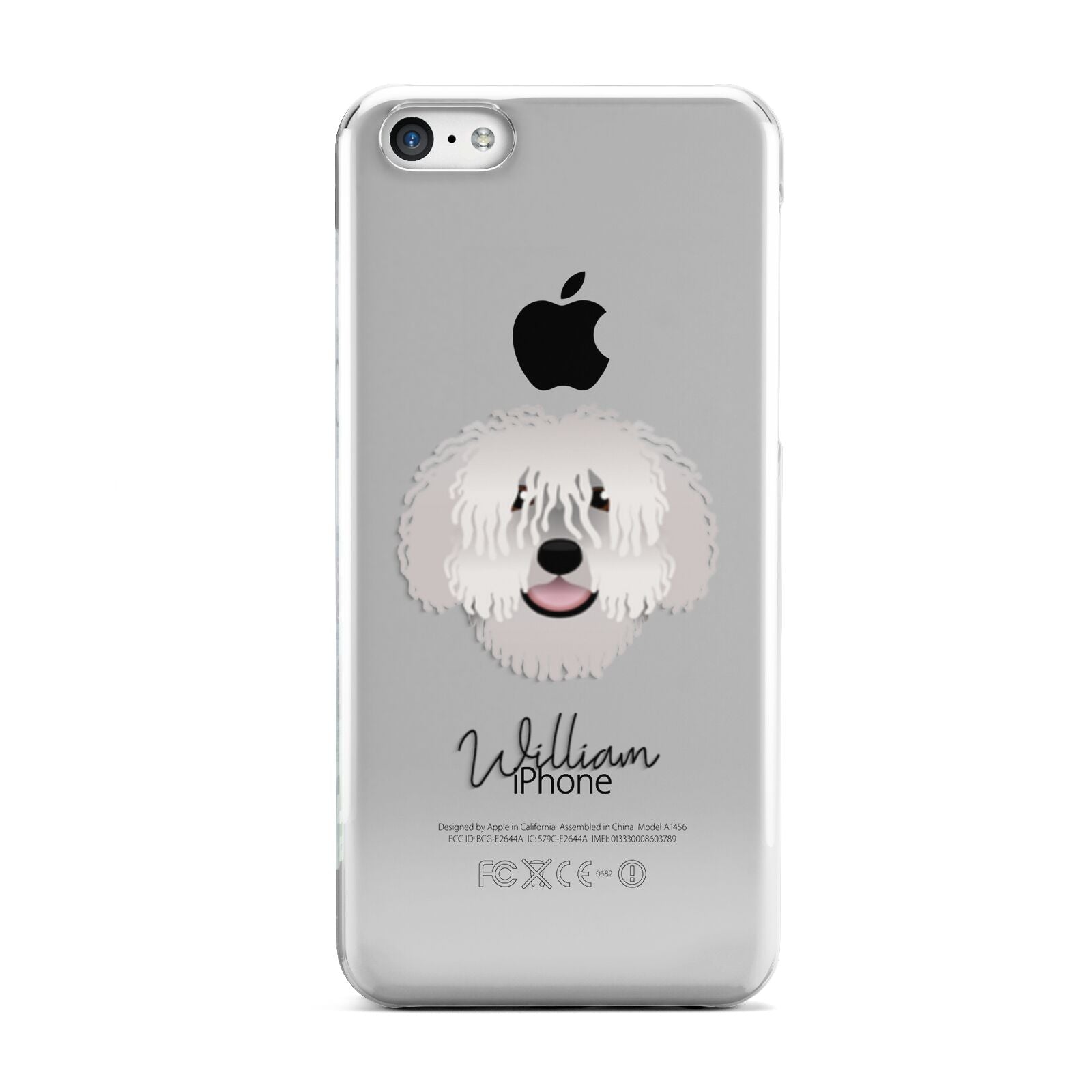 Spanish Water Dog Personalised Apple iPhone 5c Case