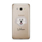 Spanish Water Dog Personalised Samsung Galaxy J7 2016 Case on gold phone