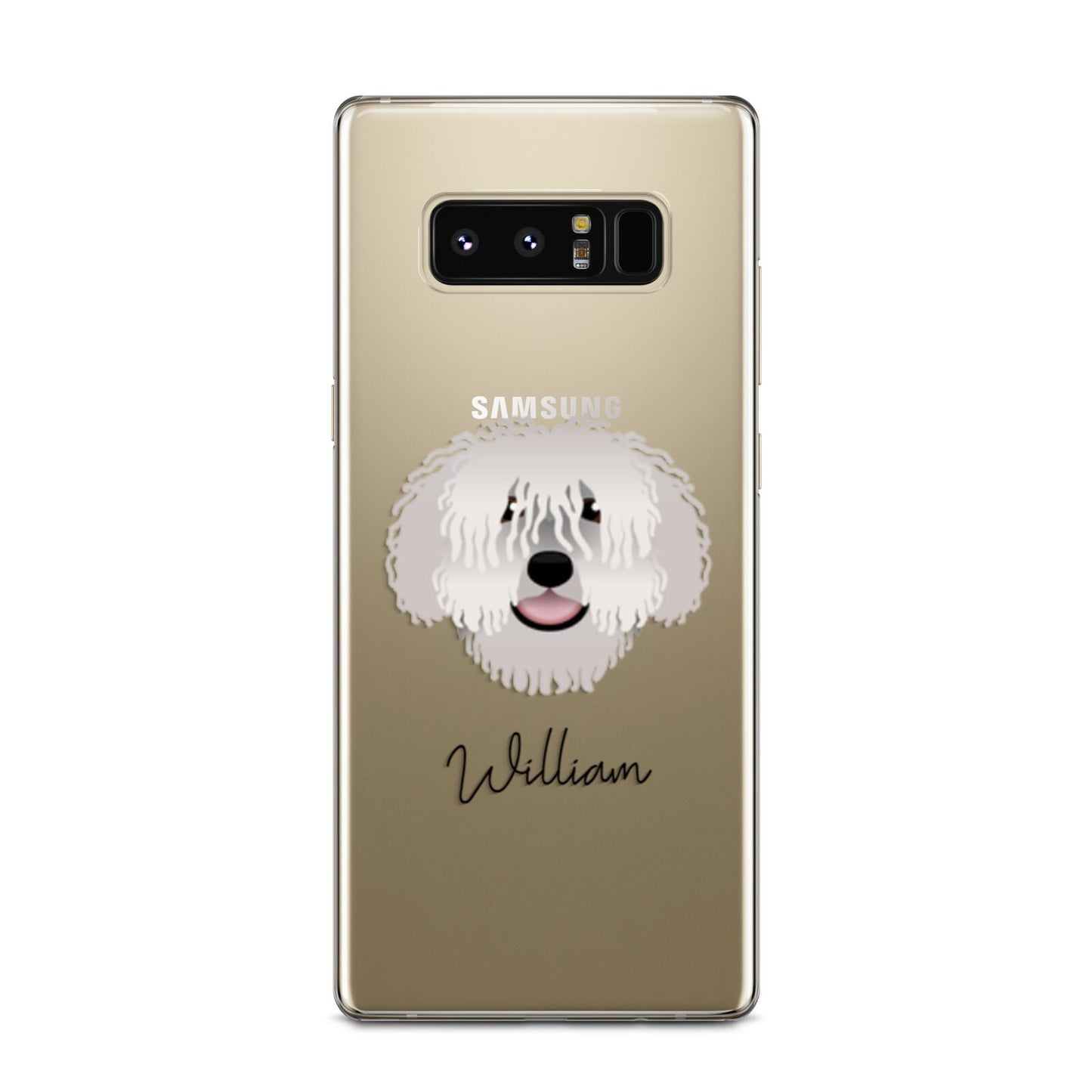 Spanish Water Dog Personalised Samsung Galaxy Note 8 Case