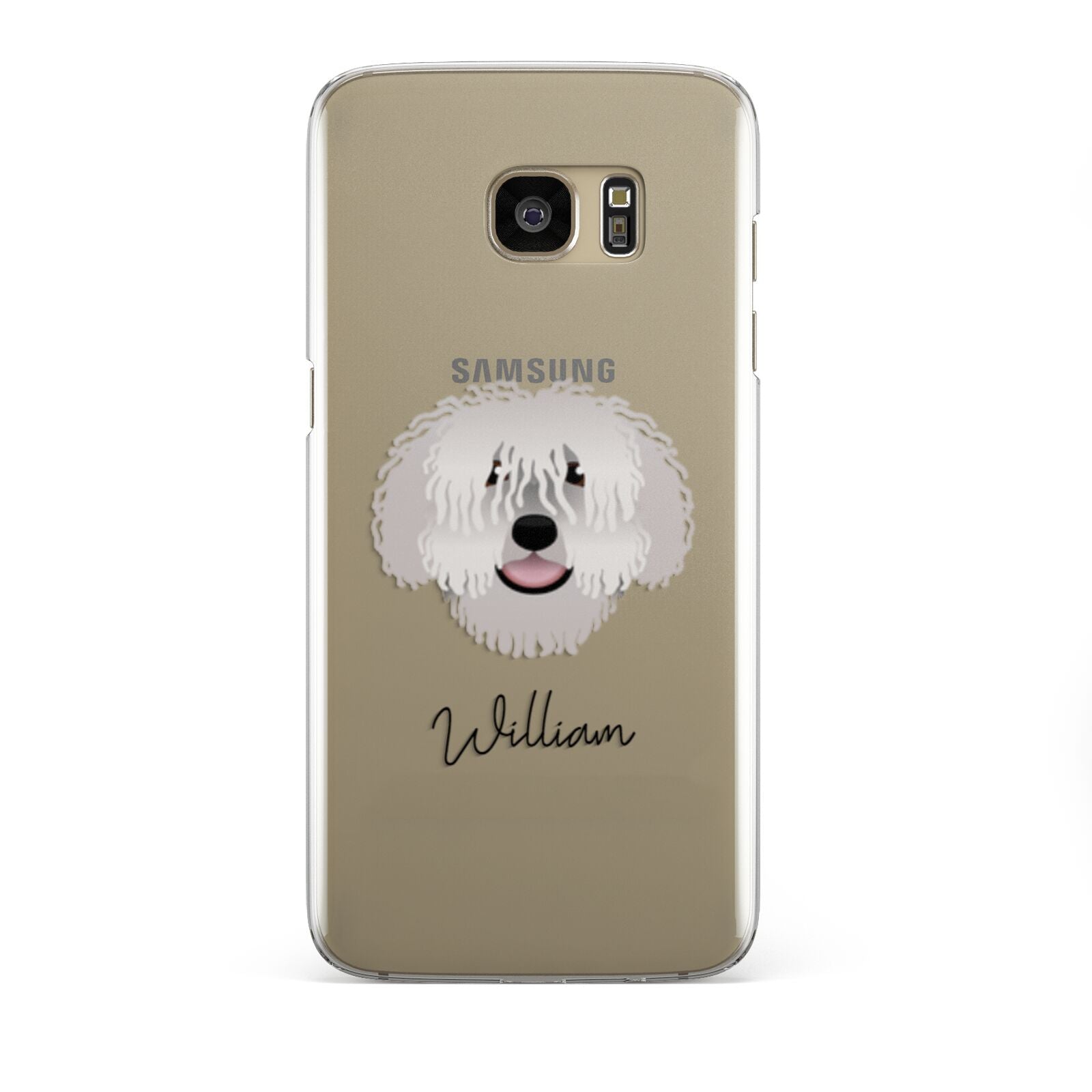 Spanish Water Dog Personalised Samsung Galaxy S7 Edge Case