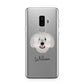 Spanish Water Dog Personalised Samsung Galaxy S9 Plus Case on Silver phone