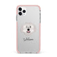 Spanish Water Dog Personalised iPhone 11 Pro Max Impact Pink Edge Case