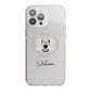 Spanish Water Dog Personalised iPhone 13 Pro Max TPU Impact Case with Pink Edges
