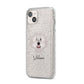 Spanish Water Dog Personalised iPhone 14 Plus Glitter Tough Case Starlight Angled Image