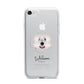 Spanish Water Dog Personalised iPhone 7 Bumper Case on Silver iPhone
