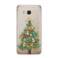 Sparkling Christmas Tree Samsung Galaxy J7 2016 Case on gold phone