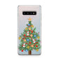 Sparkling Christmas Tree Samsung Galaxy S10 Plus Case