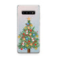 Sparkling Christmas Tree Samsung Galaxy S10 Plus Case