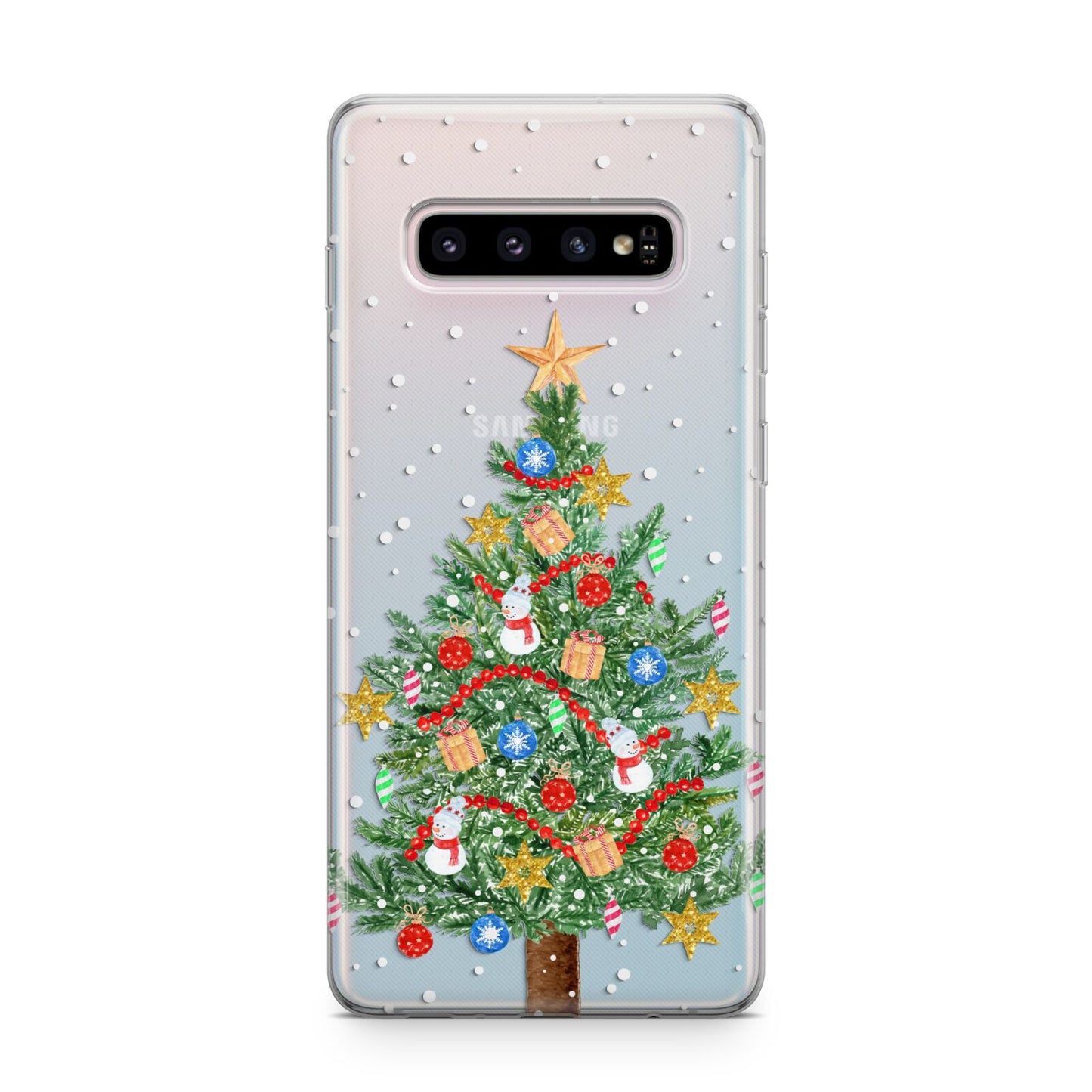 Sparkling Christmas Tree Samsung Galaxy S10 Plus Case