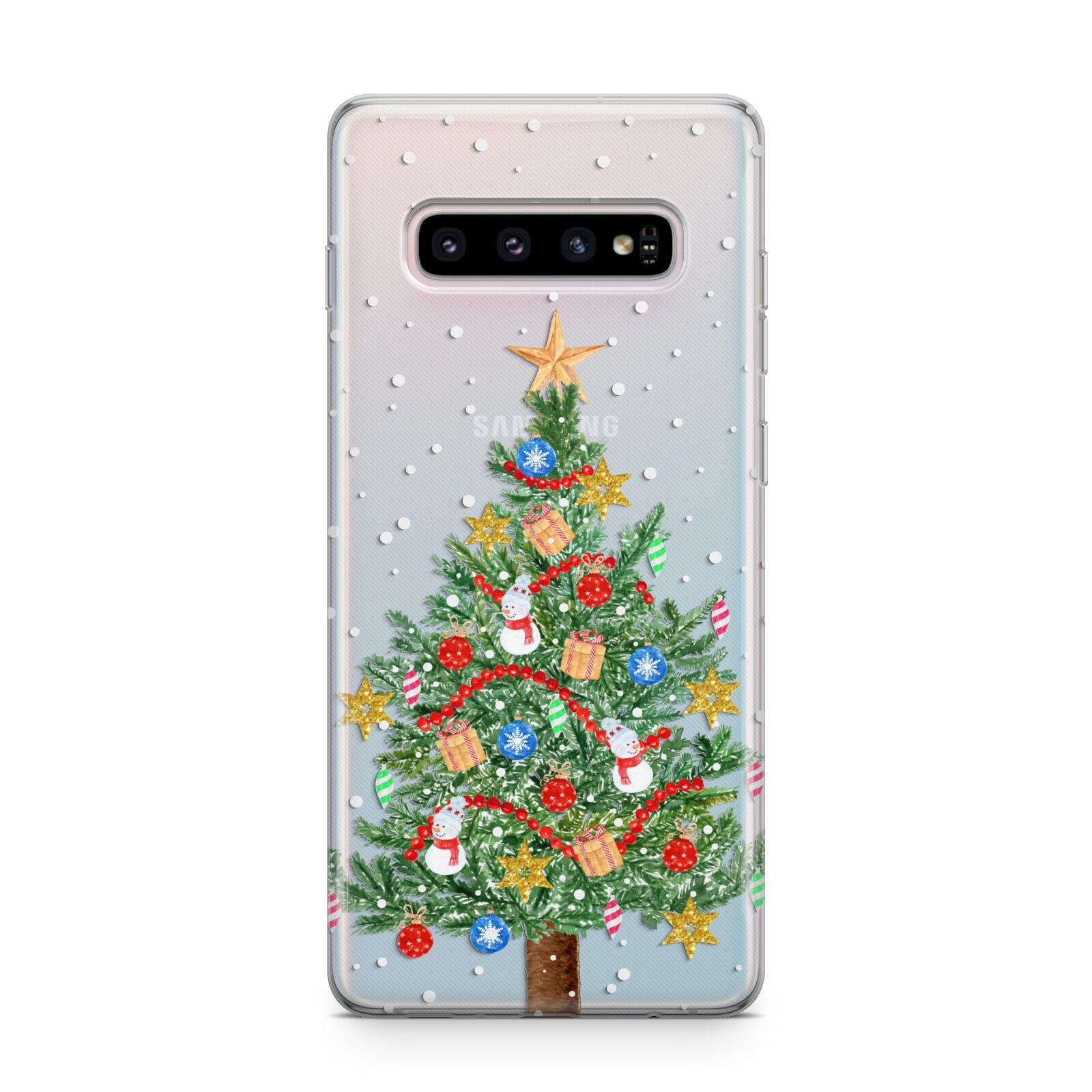 Sparkling Christmas Tree Samsung Galaxy S10 Plus Case