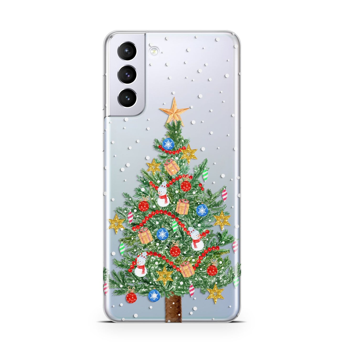 Sparkling Christmas Tree Samsung S21 Plus Phone Case