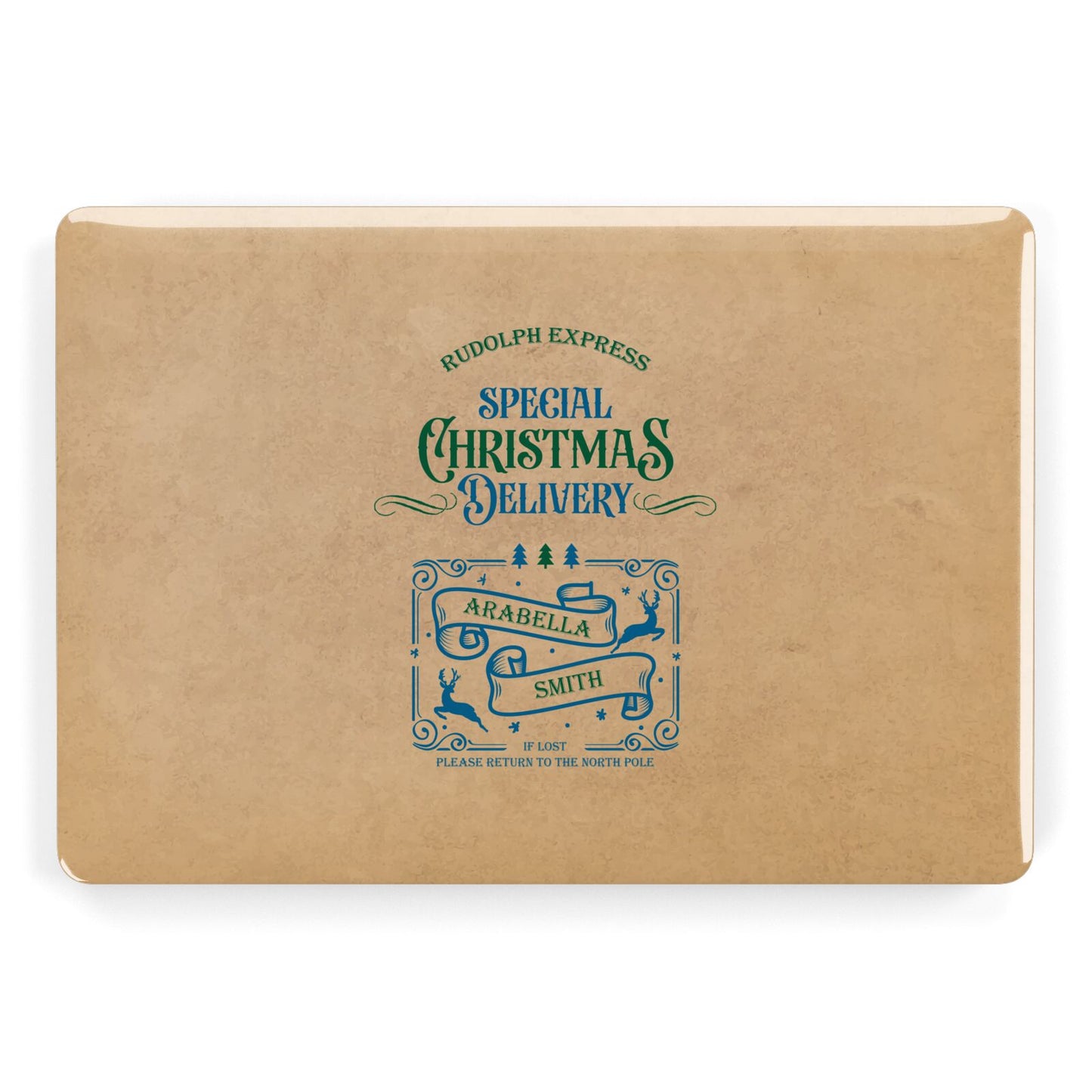 Special Christmas Delivery Personalised Apple MacBook Case