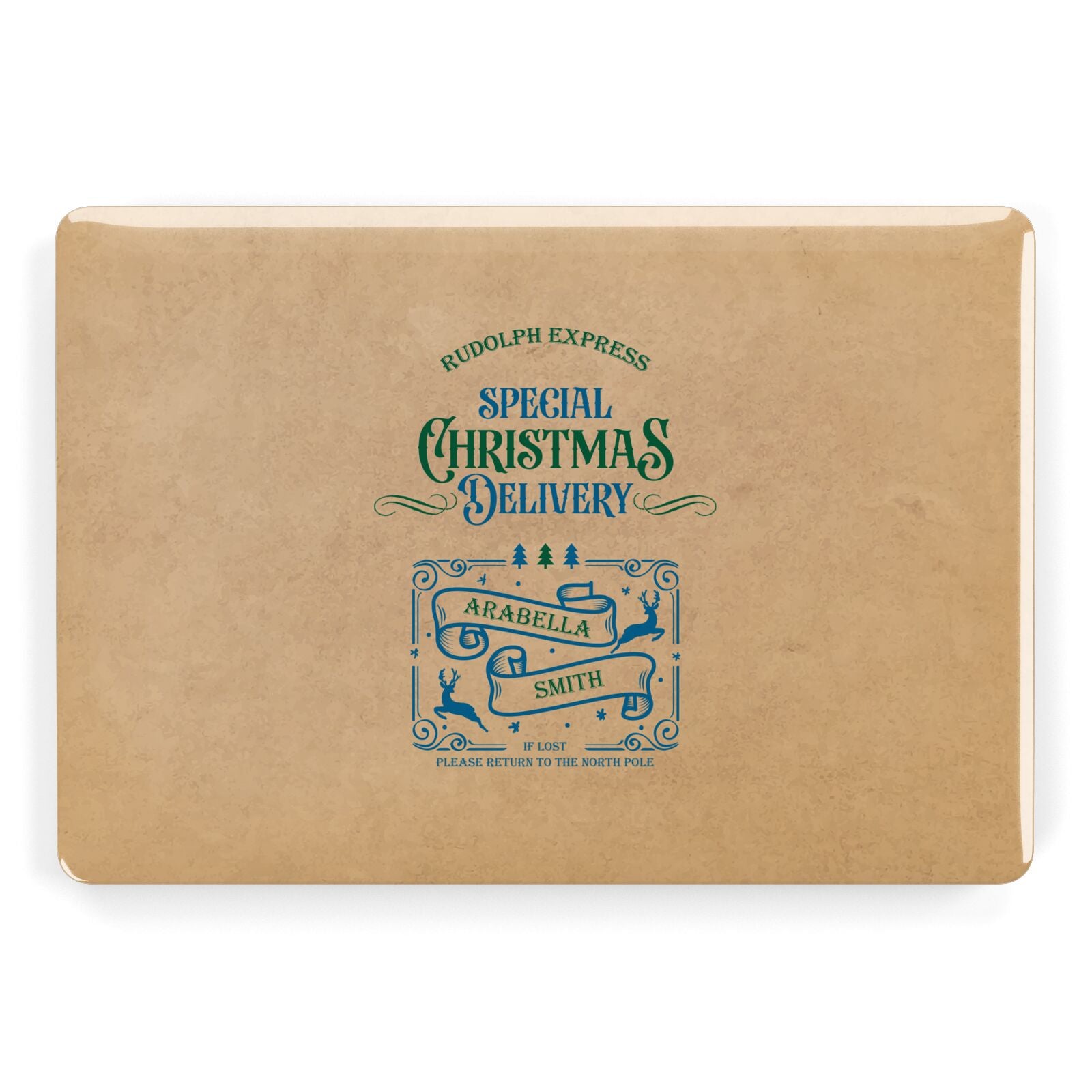Special Christmas Delivery Personalised Apple MacBook Case
