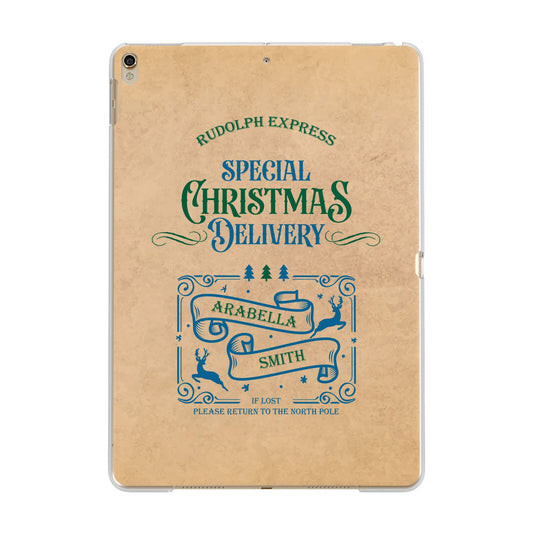 Special Christmas Delivery Personalised Apple iPad Gold Case