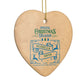 Special Christmas Delivery Personalised Heart Decoration Side Angle
